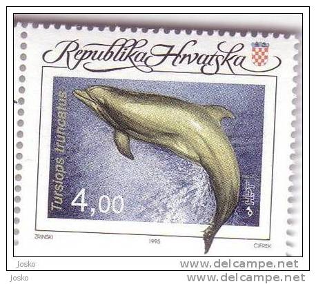 DOLPHIN  - Tursiops Truncatus ( Croatia MNH** ) Dauphin Delphin Delfino Delfin Dolphins Dauphins Undersea Undwrwater - Dolphins