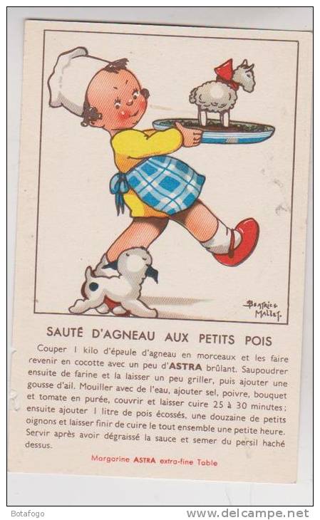 CPM BEATRICE MALLET, SAUTE D AGNEAU AUX PETITS POIS - Mallet, B.