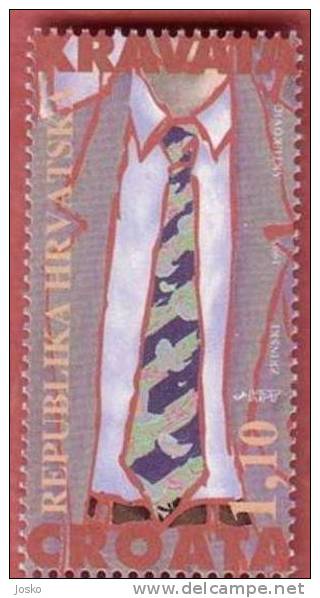 CRAVAT & Croatia  - Homeland Of The Cravat  # 3. ( Croatia MNH** ) Cravate Corbata Kravatte Cravatta Gravata Cravats - Textile