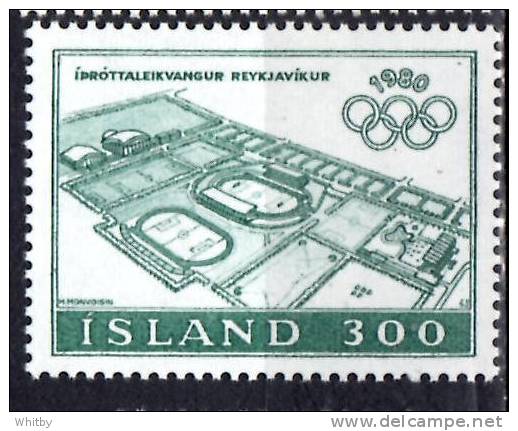 Iceland 1980 300k  Laugardalur Sports Complex Issue #531 - Unused Stamps