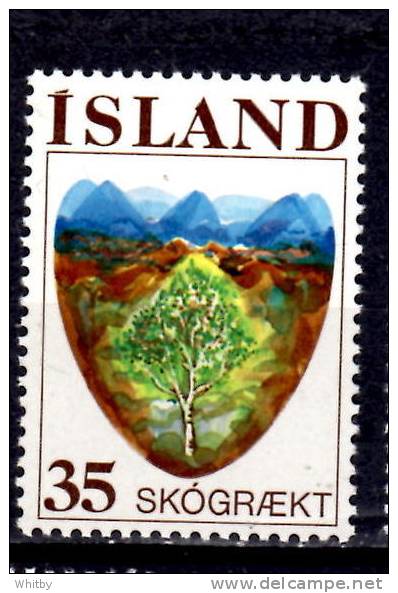 Iceland 1975 35k  Saplings Growing Issue #488 - Unused Stamps