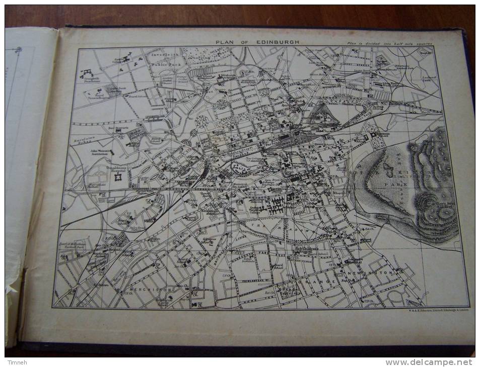 EDINBURGH AND VICINITY - AN ALBUM CONTAINING OVER 250 VIEWS - JOHN MENZIES § CO guide principal places plan