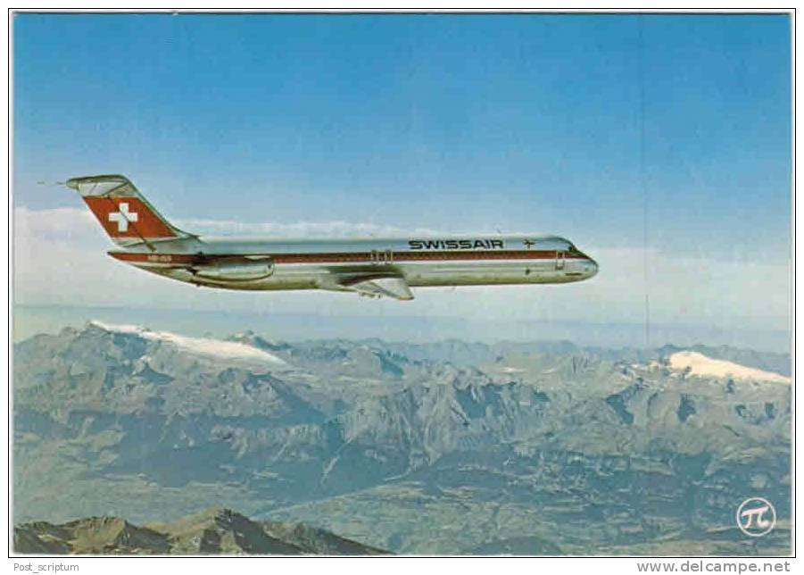 Thème - Transport - Avion - PI N°318 - DC 9 51 De La Swissair - 1946-....: Ere Moderne