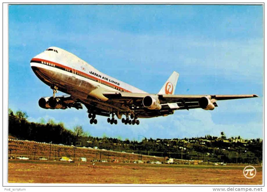 Thème - Transport - Avion - PI N°329 - Boeing 747 De Japan Air Lines - 1946-....: Moderne