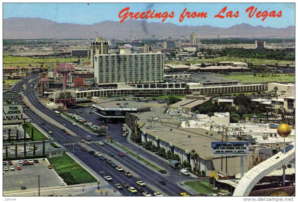 Greeting From Las Vegas - The Strip - Looking Towards Downtown -Las Vegas , Nevada - Las Vegas