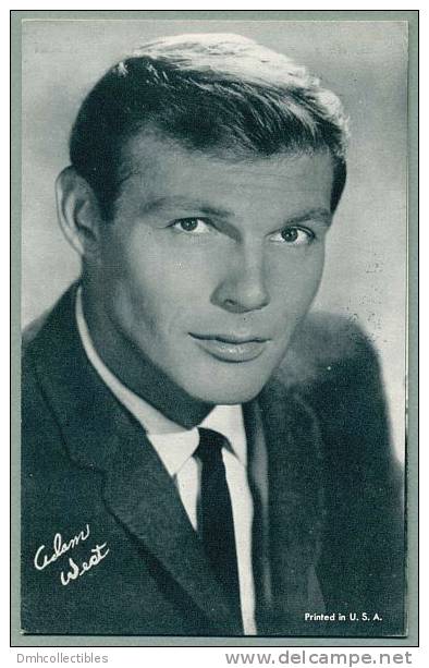 Adam West Film & Television Actor, 1966 TV "Batman" Star Ca. 1960s Arcade Postcard (I-64) - Artisti