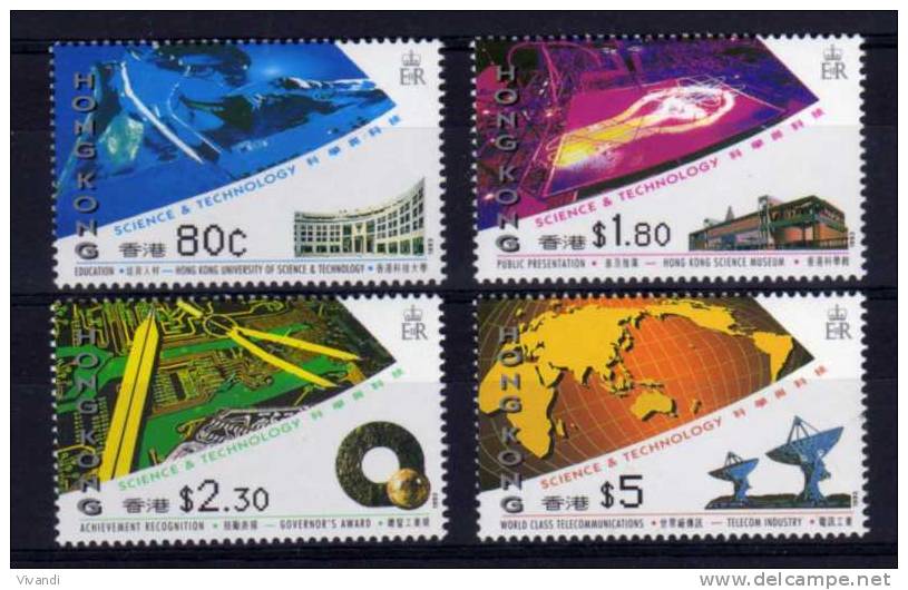 Hong Kong - 1993 - Hong Kong´s Contribution To Science & Technology - MNH - Ongebruikt