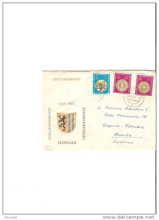 Carta De Alemania A España - Covers & Documents