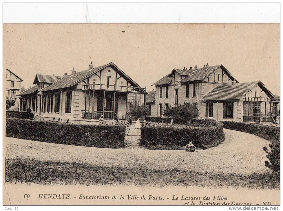64 HENDAYE - Sanatorium De La Ville De Paris - Le Lazaret Des Filles Et La Division Des Garçons - Hendaye