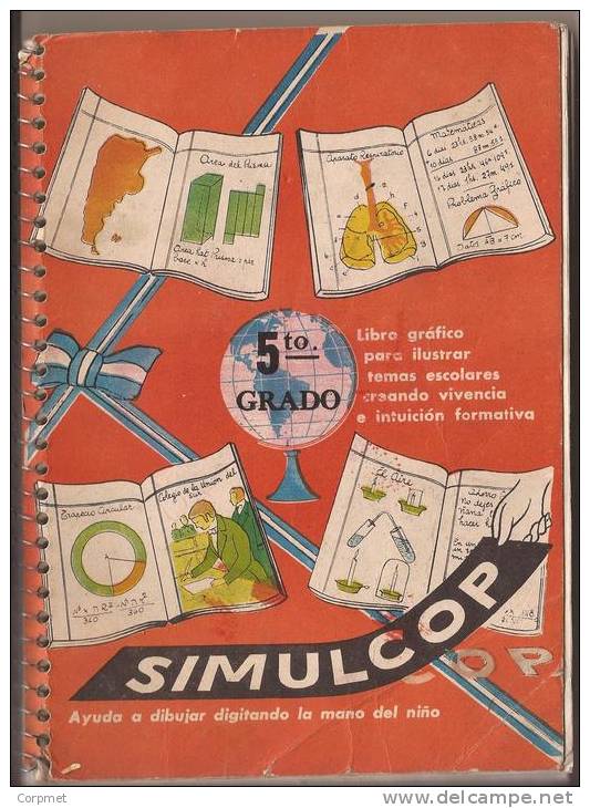 ARGENTINA  - SIMULCOP 5to. GRADO - COMPLETO En PERFECTO ESTADO - 104 PÁGINAS SIN USO - School