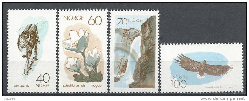 Norvège 1970 N° 558/561 Neufs** Animaux Et Flore, Conservation De La Nature - Unused Stamps