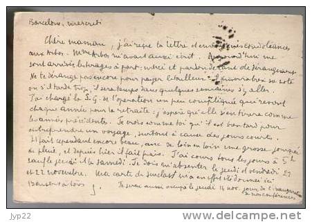 Espagne - Lot De 2 - Entier Postal Pour Grenoble - 1850-1931