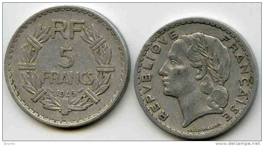 France 5 Francs 1946 GAD 766 KM 888b.1 - 5 Francs