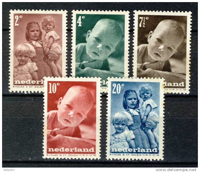 Pay-Bas Netherlands Nederland 1947, Kinderzegels - Children - Enfants *, MLH - Neufs