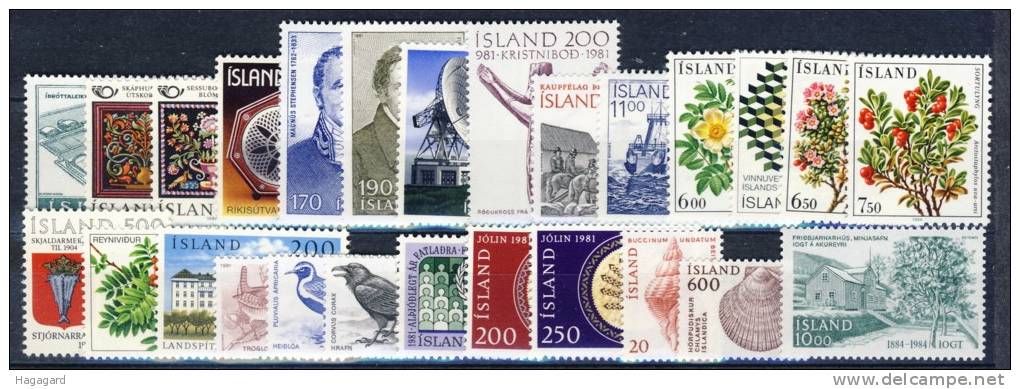##A1372. Iceland 1979-84. 26 Different. MNH(**). - Collections, Lots & Séries