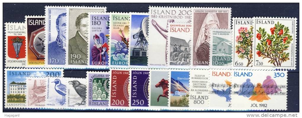 ##A1374. Iceland 1979-84. 25 Different. MNH(**). - Collections, Lots & Series