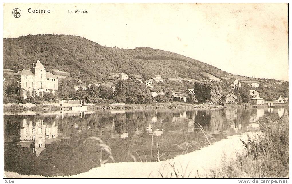 Yvoir Godinne La Meuse Cachet De Lustin - Yvoir