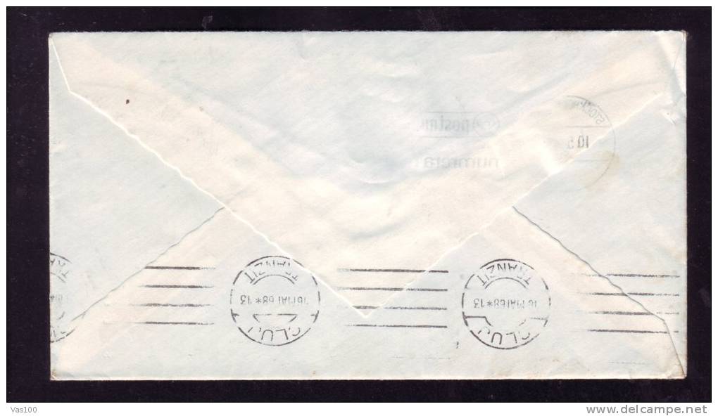 VERY RARE METER MARK ON COVER 1963,FROM SVERIGE SENT TO ROMANIA. - Andere & Zonder Classificatie