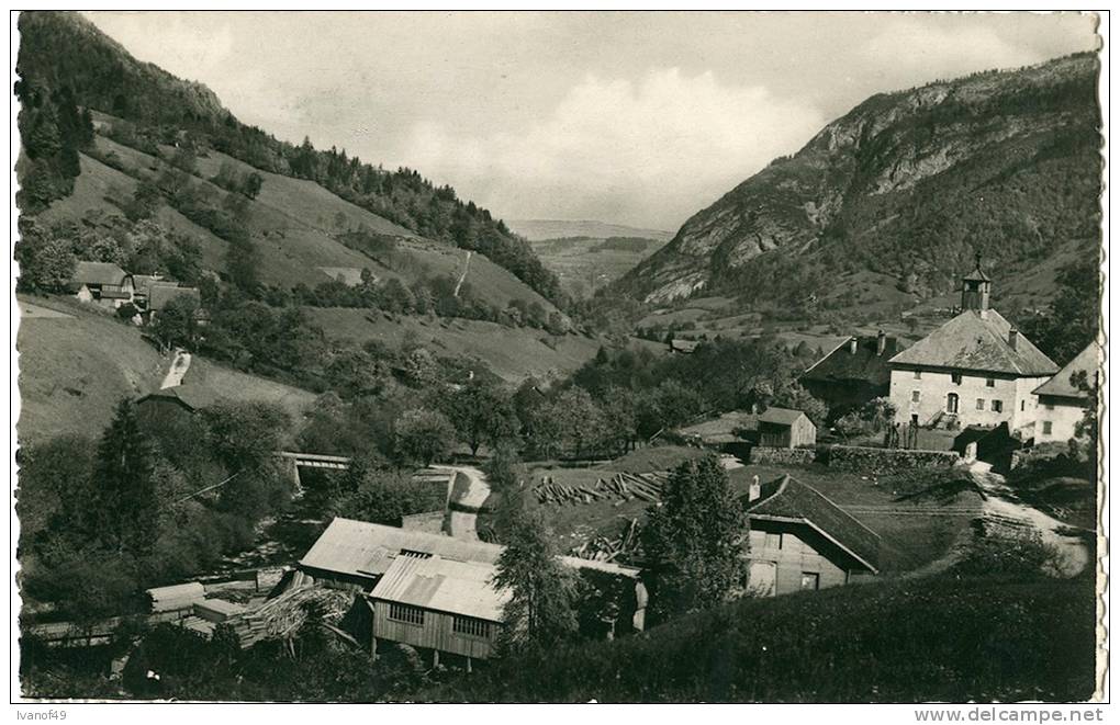 74 - THORENS GLIERES - CPSM - Vallée D'Usillon, La Verrerie Et Le Jourdil  1950 - Thorens-Glières