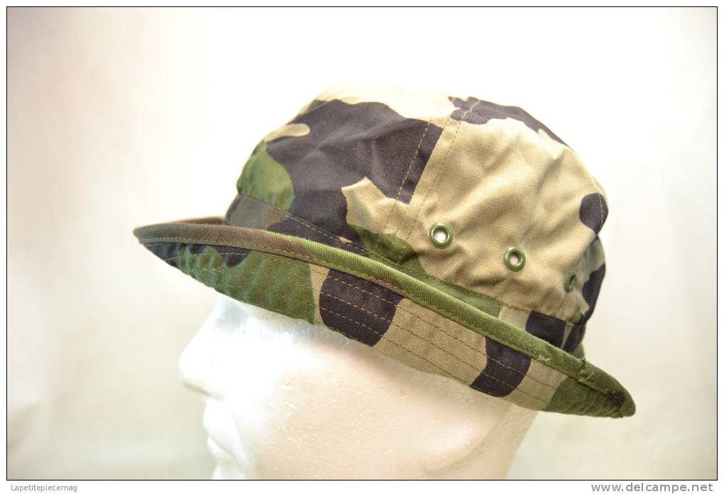 Chapeau / Bob Taille 57  Armée Française, Camouflé (forêt / Jungle) Airsoft Paintball Chasse Nature.. - Casques & Coiffures