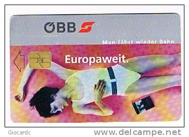 AUSTRIA - OBB (CHIP) -  EUROPAWEIT: GIRL -    USED °-  RIF. 5299 - Austria