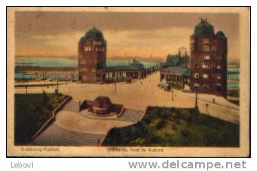 "DUISBOURG-RUHRORT "Entrée Du Pont De Ruhrort" (a Circulé En Franchise Militaire Belge)  (1922) - Duisburg
