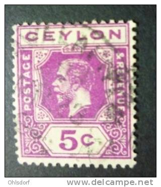 CEYLON 1912-25: Scott 203, O - FREE SHIPPING ABOVE 10 EURO - Ceylon (...-1947)