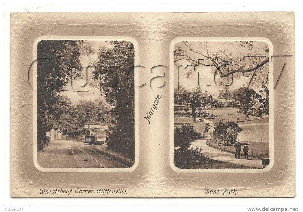 Margate (Royaume-Uni, Kent) : 2 View With Tramway Im Wheatsheaf Corner En 1910 (animée). - Margate