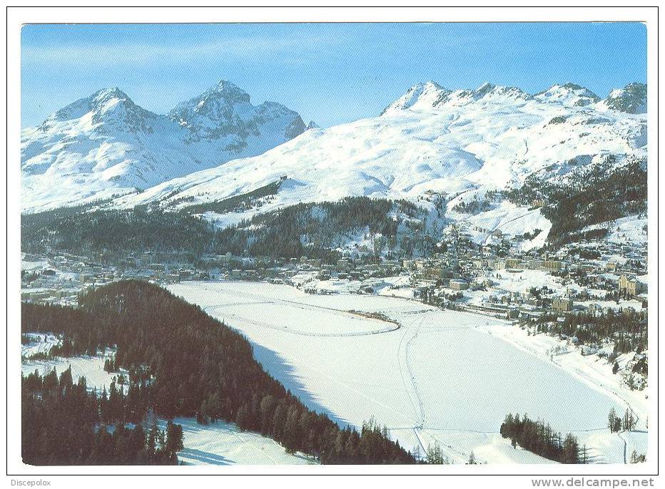 C1199 St. Moritz Mit Piz Albana Und Piz Julier / Viaggiata 1989 - St. Moritz