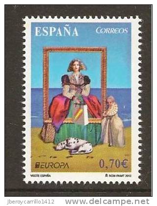 SPAIN- EUROPE 2012 -  TOPIC " VISIT SPAIN". - SET Of 1 With Logo EUROPA - PERFORATED - 2012