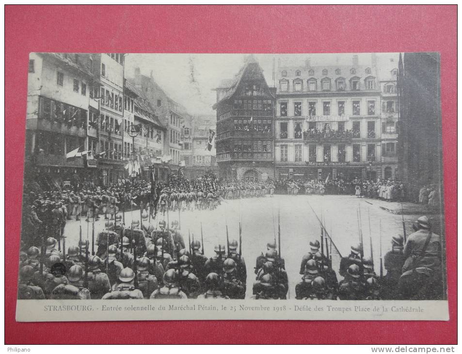 > France > [67] Bas Rhin > Strasbourg   Troops At Cathedrale 23 Nov 1918= ==  = =  == Ref 659 - Strasbourg