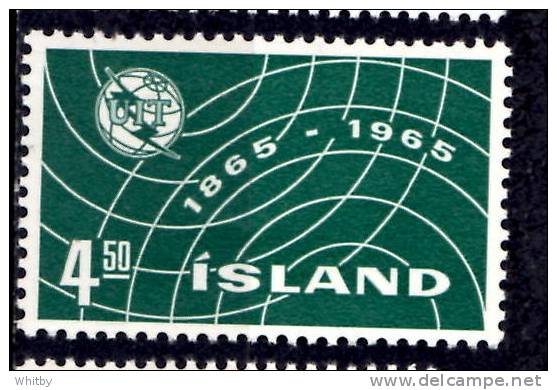 Iceland 1965 4.50k  ITU Emblem Issue #370 - Ungebraucht