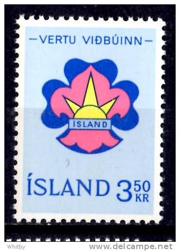 Iceland 1964 3.50k  Scout Emblem Issue #360 - Nuevos