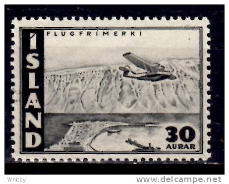 Iceland 1947 30a Airmail Issue #C22 - Luchtpost