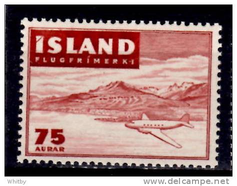 Iceland 1947 75a Airmail Issue #C23 - Aéreo