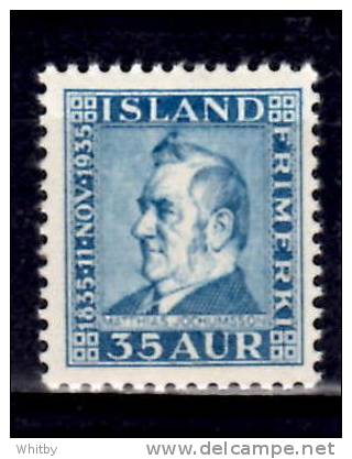 Iceland 1935 35a Matthias Jochumsson Issue #198 - Used Stamps