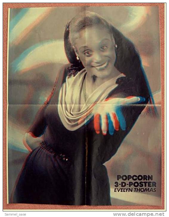 Musik Poster : WHAM  -  Rückseitig 3-D- Poster Evelyn Thomas - Ca. 1982 Aus Der Popcorn - Manifesti & Poster