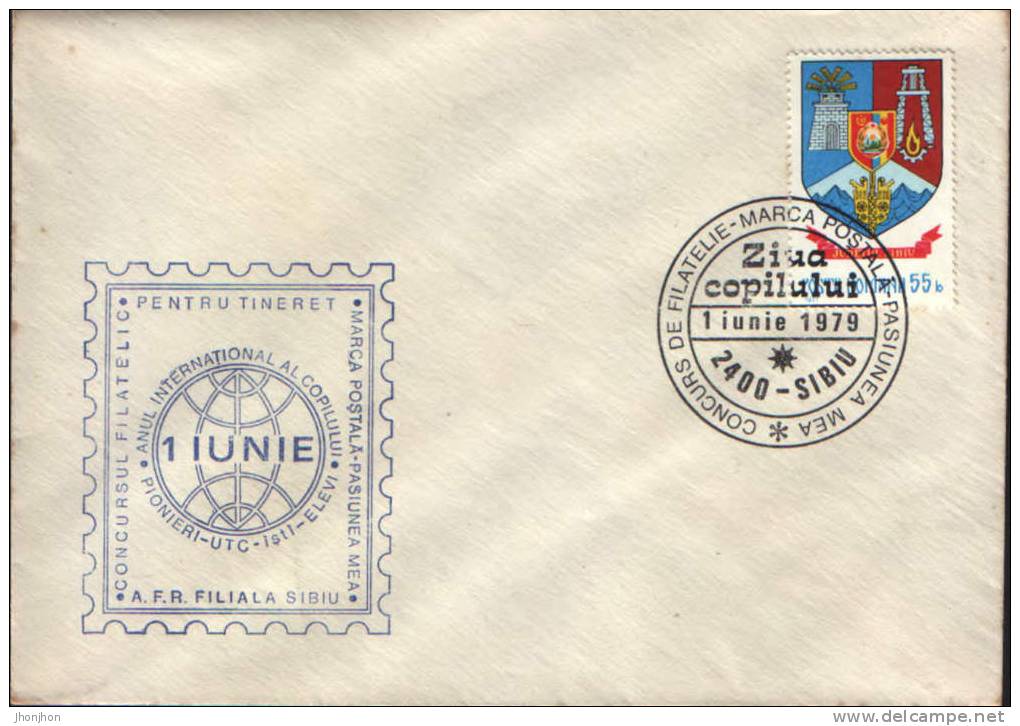 Romania-Envelope Occasionally 1979- June 1 International Children´s Day - UNICEF