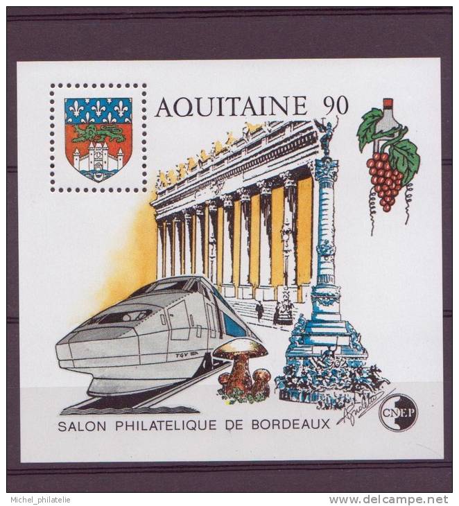 Bloc  N°12** CNEP AQUITAINE Salon Philathelie De Bordeaux - CNEP