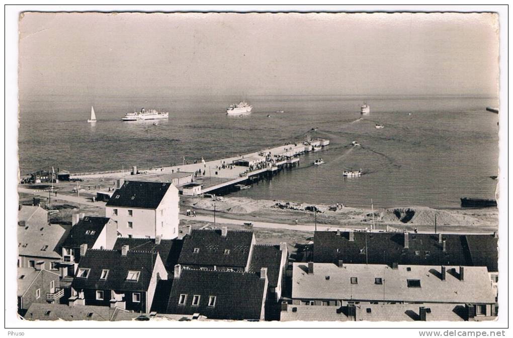 D3004    HELGOLAND : Unterland Mit Landungsbrücke - Helgoland