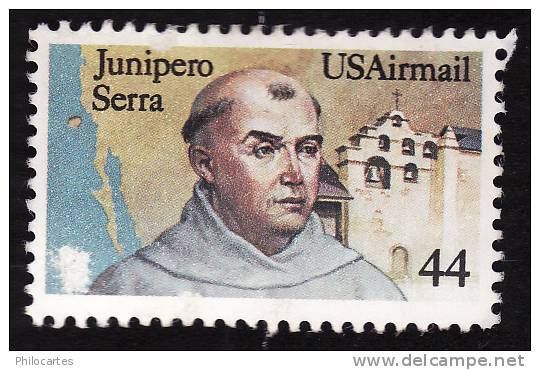 ETATS UNIS  1985   -  PA 110 -  Junipero Serra    -   Oblitéré - Cote 0.75e - 3a. 1961-… Afgestempeld