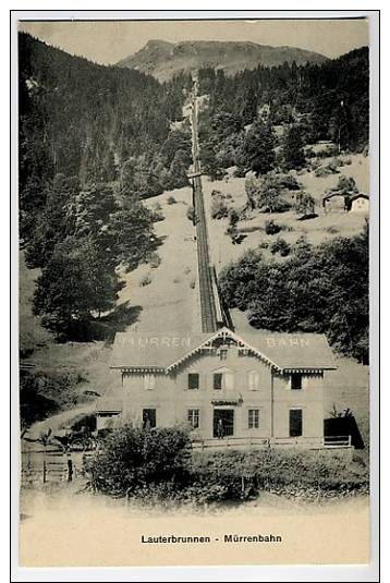 SWITZERLAND  Lauterbrunnen Murrenbahn U/B Postcard Unused - Lauterbrunnen