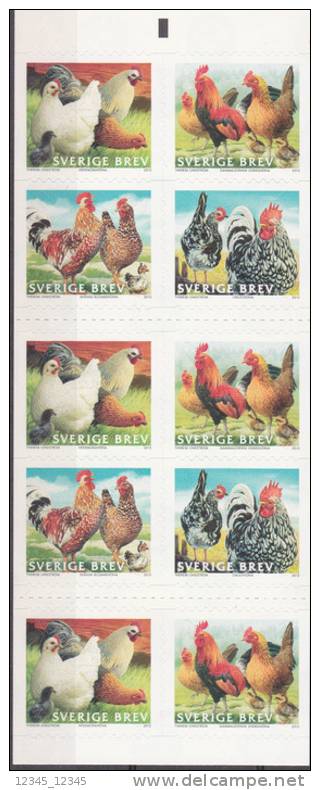 Zweden 2012 Postfris MNH Chicken - Neufs