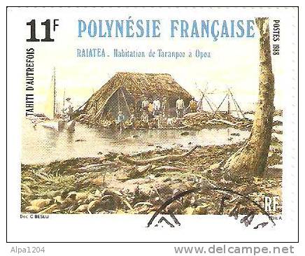 TIMBRE "POLYNESIE FRANCAISE "TAHITI D AUTREFOIS - OBLITERE - Oblitérés