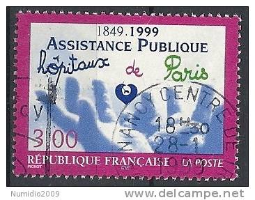 1999 FRANCIA USATO HOPITAUX DE PARIS - FR378 - Gebraucht