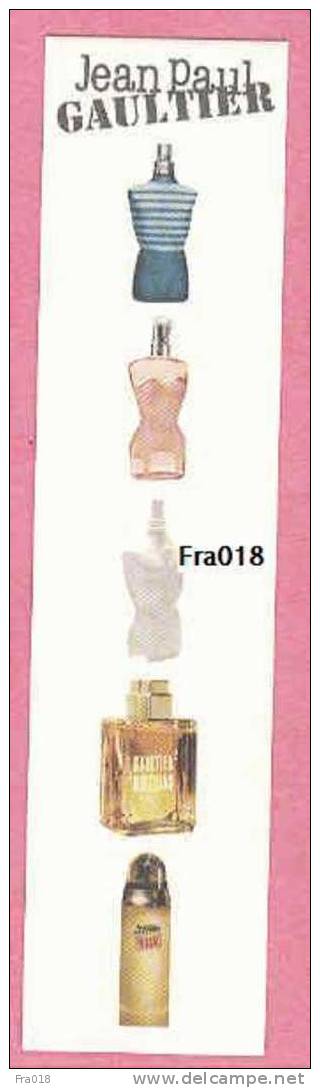 F - Rare  Signet J.P GAULTIER 5 Fragrances  - Perfume Card - Modernes (à Partir De 1961)