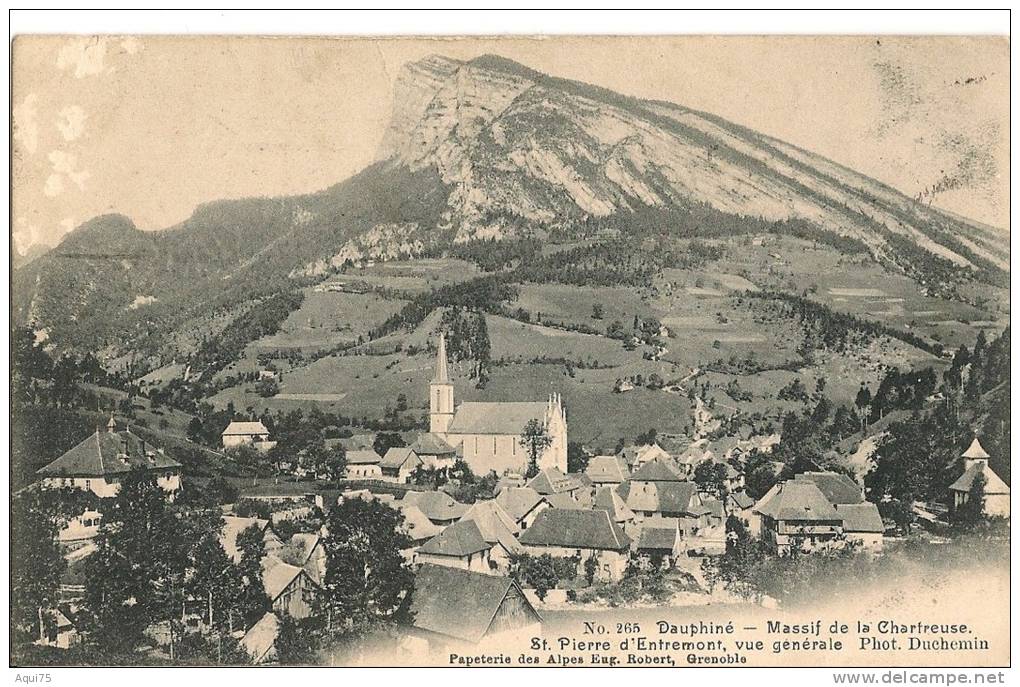 Massif De La Chartreuse   St PIERRE D´ENTREMONT,vue Générale  (état Moyen) - Saint-Pierre-d'Entremont