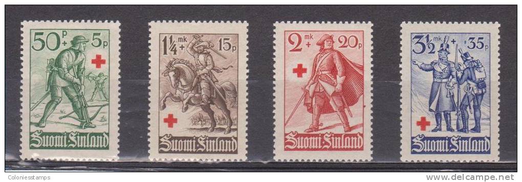 (S0976) FINLAND, 1940 (Finnish Red Cross). Complete Set. Mi ## 222-225. MNH** - Nuovi