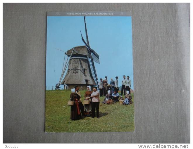 Grand Calendrier Neerlands Mozaiek. Kalender 1972. Van Rijkom . Voir Photos. - Autres & Non Classés