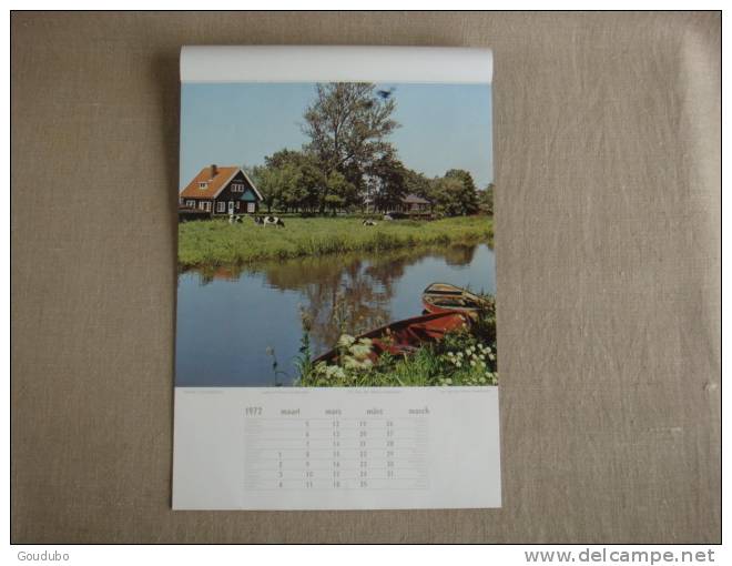 Grand Calendrier Neerlands Mozaiek. Kalender 1972. Van Rijkom . Voir Photos. - Autres & Non Classés